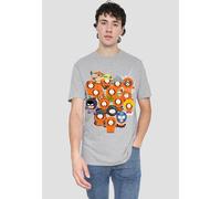 South Park Many Faces Of Kenny Unisex T-Shirt, Athletic Heather in Light Grey | Size: 4XL South Park Light Grey 4XL