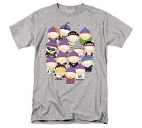 South Park Many Faces of Stan Unisex T Shirt, Athletic Heather, Large