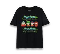 South Park Mens Black Graffiti Logo Short Sleeved T-Shirt - Large