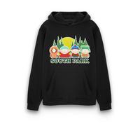 South Park Mens Black Line Up Hoodie - X-Large