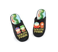 South Park Mens Black Pixel Scene Mule Slippers - 11-12 UK