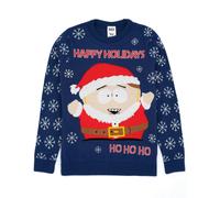 South Park Mens Blue Eric Cartman Christmas Jumper - Small