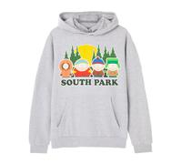 South Park Grey Mens Hoodie | Graphic Sweatshirt | Classic Cartoon Apparel Gift Merchandise