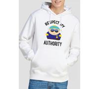 South Park Men's Respect Hoodie, White | Size: Large South Park White L