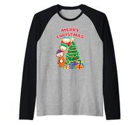 South Park Merry Christmas From Cartman, Kyle, Stan, Kenny Raglan Baseball Tee
