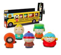 South Park Mini Figures 5 Pack - Bundle With Cupcake Topper Figurines Including Cartman, Stan, Kenny, and More | Party Supplies Set Plus Bookmark
