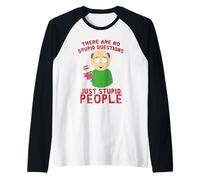 South Park Mr. Garrison No Stupid Questions Raglan Baseball Tee