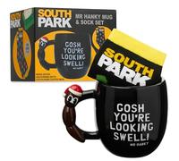 South Park Mug & Socks Gift Set, 330ml Ceramic Coffee Tea Mug & Soft Casual Sports Calf Socks Set, Novelty Funny Gifts, Secret Santa Gifts for Him (Multi Mr Hanky)