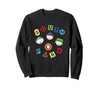 South Park Multi Color Friend Group Faces Sweatshirt