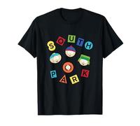 South Park Multi Color Friend Group Faces T-Shirt