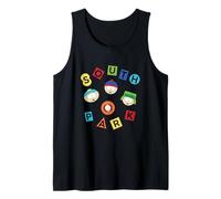 South Park Multi Color Friend Group Faces Tank Top