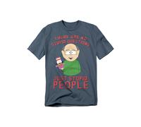 South Park No Stupid Questions T-Shirt, Slate in Grey | Size: 3XL South Park Grey 3XL