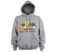 South Park Officially Licensed Distressed Hoodie (Heather Grey), XL
