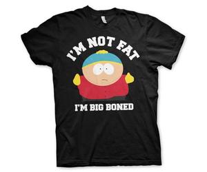South Park Officially Licensed I'm Not Fat I'm Big Boned Mens T-Shirt (Black), L