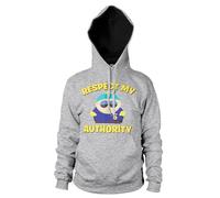 South Park Officially Licensed Respect My Authority Hoodie (Heather Grey), Small