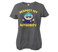 South Park Officially Licensed Respect My Authority Women T-Shirt (Dark Grey), XX-Large