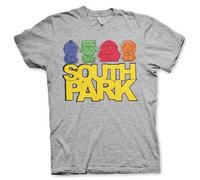 South Park Officially Licensed Sketched Mens T-Shirt (Heather Grey), Medium