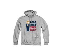 South Park Oh Jeez Hoodie, Athletic Heather in Grey | Size: XL South Park Grey XL
