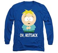 South Park Oh Nutsack Mens Long Sleeve T Shirt, Royal Blue, Large