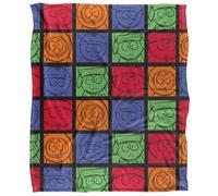South Park Silky Character Collage Supersoft Blanket Multicoloured (One Size)