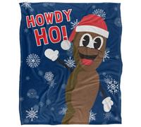 South Park Silky Christmas Mr Hankey Supersoft Blanket Blue/brown/white (One Size)