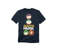 South Park Solid Circles Unisex T-Shirt, Navy | Size: 2XL South Park Navy 2XL