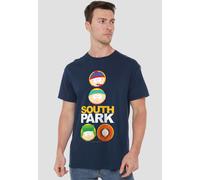 South Park Solid Circles Unisex T-Shirt, Navy | Size: 5XL South Park Navy 5XL