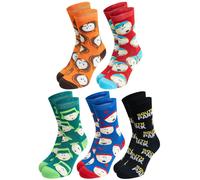 United Labels 5 Pairs South Park Socks for Men, Colourful, 40-45, Men's Socks, Men Stockings, multicoloured, 40-45