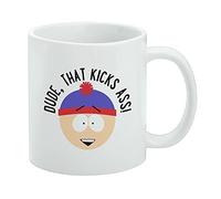 South Park Stan That Kicks A** Ceramic Coffee Mug, Novelty Gift Mugs for Coffee, Tea and Hot Drinks, 11oz, White