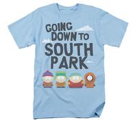 South Park The Humble Folks Unisex Adult T Shirt, Light Blue South Park Light Blue XXXL