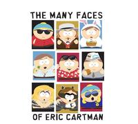 South Park The Many Faces Of Eric Cartman Unisex T-Shirt - White - XL