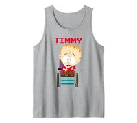 South Park Timmy Pixelated Tank Top, Men, Heather Grey, Medium
