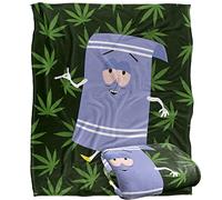 South Park Towlie Pot Leaves Silky Touch Super Soft Throw Blanket 152 X 127 cm, White
