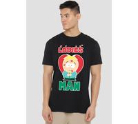 South Park Valentine'S Day Butters Ladies Man T Shirt, Black South Park Black XXL