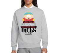 South Park Wade Through Dicks Crew Sweatshirt, Athletic Heather, Large