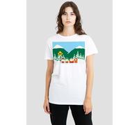 South Park Women's Bus Stop T-Shirt, White | Size: Large South Park White L