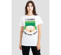South Park Women's I Learned Something Today T-Shirt, White | Size: Large South Park White L