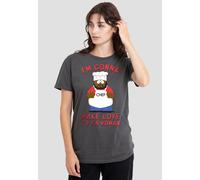 South Park Women's Make Love T-Shirt, Charcoal | Size: 2XL South Park Charcoal 2XL