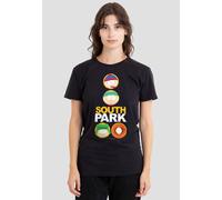 South Park Women's Solid Circles T-Shirt, Black | Size: XL South Park Black XL