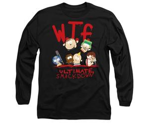 South Park WTF Ultimate Smallackdown Mens Long Sleeve T Shirt, Black, XX-Large