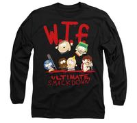 South Park WTF Ultimate Smallackdown Mens Long Sleeve T Shirt, Black, XXL