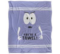South Park Youre A Towel Silky Towelie Supersoft Blanket Lavender/black/white (One Size)
