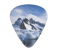 South Polar Printed Guitar Picks With Organizer Storage Box 0.46 0.71 0.96 Mm Includes Thin Medium Heavy For Bass Electric Acoustic Guitars Ukulele 12 Pack