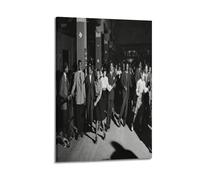 South Side Chicago Photo African American Roller Skating Black White Chicago Illinois Poster Decorative Painting Canvas Wall Posters And Art Picture Print Modern Family Bedroom Decor Posters 08x12inc