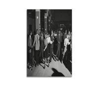 South Side Chicago Photo African American Roller Skating Black White Chicago Illinois Poster Decorative Painting Canvas Wall Posters And Art Picture Print Modern Family Bedroom Decor Posters 12x18inc