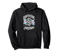 South Side Chicago Vintage Chicago Flag Urban Style Pullover Hoodie