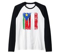 South Sudan Austria Flag | South Sudanese Roots Raglan Baseball Tee