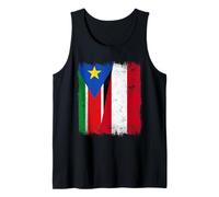 South Sudan Austria Flag | South Sudanese Roots Tank Top