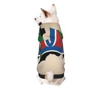 South Sudan Flag Map With Yellow Star Print Small Dogs Warm Hoodie, Soft And Breathable Sweatshirt, Easy To Wear Jumper For Winter And Fall, Cold Weather Hooded Coat Pullover