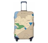 South Sudan Location map Print Travel Luggage Cover Suitcase Cover Protector Suitcase Washable Baggage Covers Anti-Scratch